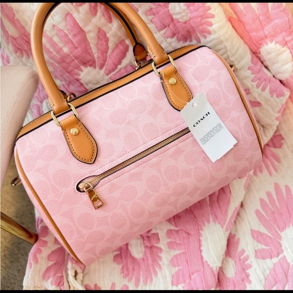 Coach Powder Pink Medium/Regular Rowan Bag - CEA18 - Picture 2 of 4